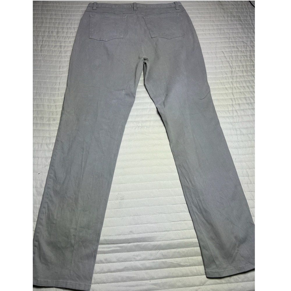 FJ FootJoy Mens Straight Leg 5-Pocket Pants Grey Cotton Blend Size‎ 33x32 - Picture 11 of 13
